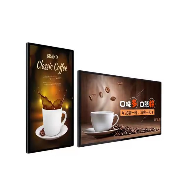 32 Inch Super Narrow Frame Android Smart TV LCD Screen Advertising Players Digital Signage for Wall Mount
