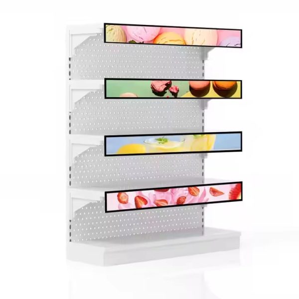 Double Sided ultra Thin Long Stretched Screen 37inch HD Video Pictures Display Stretched Advertising Kiosk - Image 3