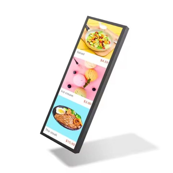 Multi Sizes Shelf LCD Wide Stretch Screen Display 23.1inch Android System Stretch Frame Shelf Display with Content Edit Software - Image 3