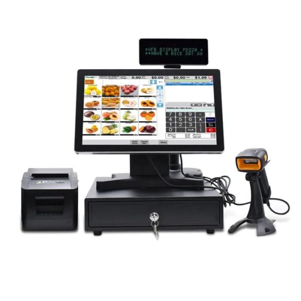 15.6 All in One Widescreen POS System Hardware Windows POS Terminal for Grocery Store
