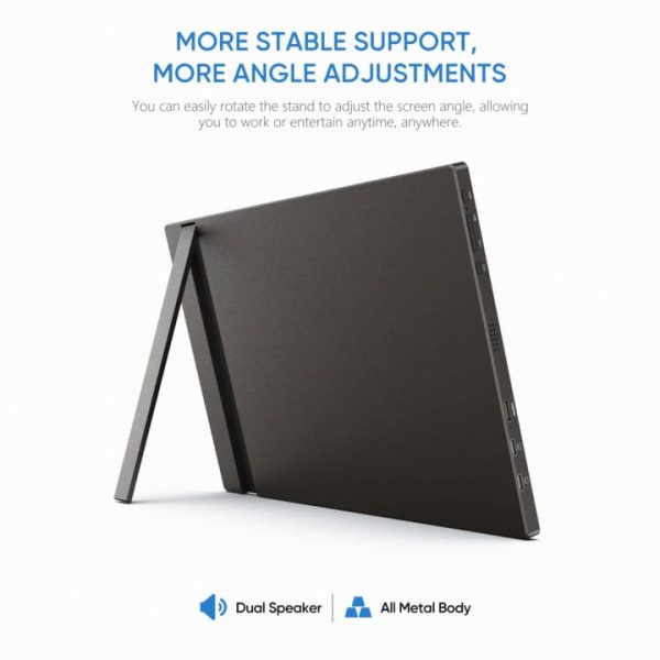 OEM Wireless Wifi 15.6 Inch 1080P UHD LCD Portable Gaming Monitor Full Screen Support Type-c Usb with Adjustable Folding Stand - Image 6
